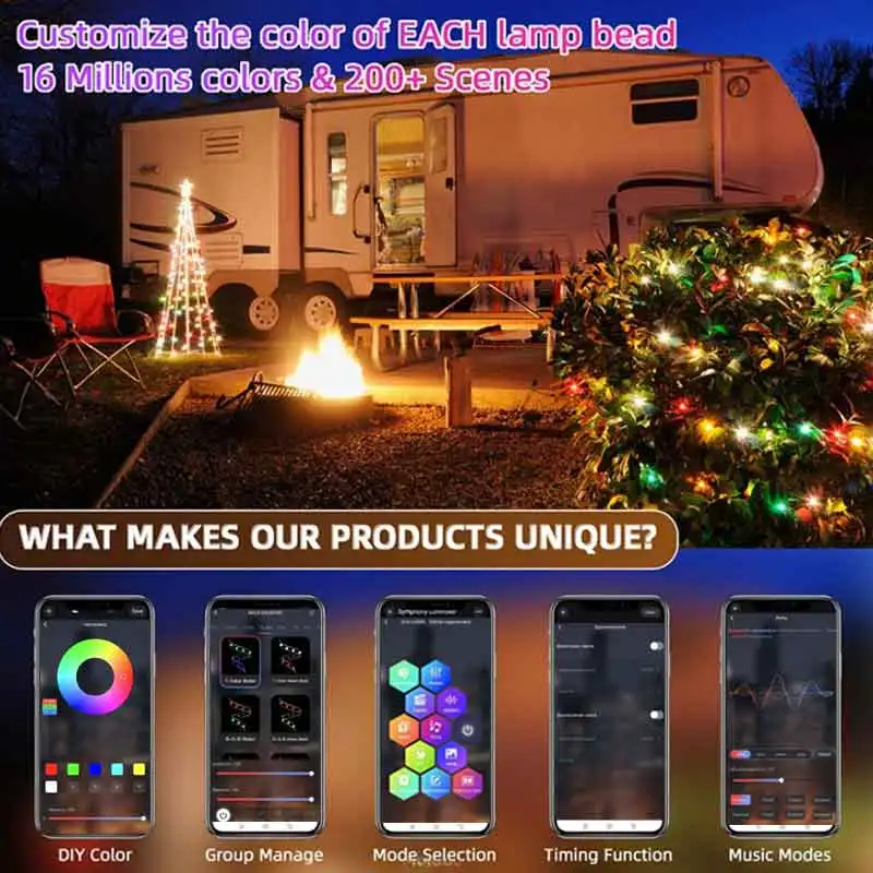 Led Fairy Light Strip Christma - Smart Garden Festoon Lights review and price