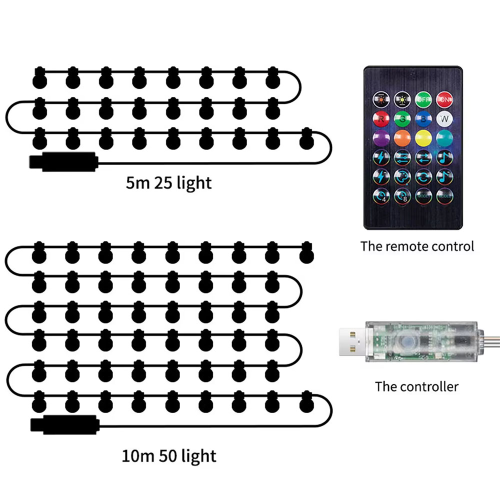 Smart LEDs Bulb String Light U - Smart Garden Festoon Lights review and price
