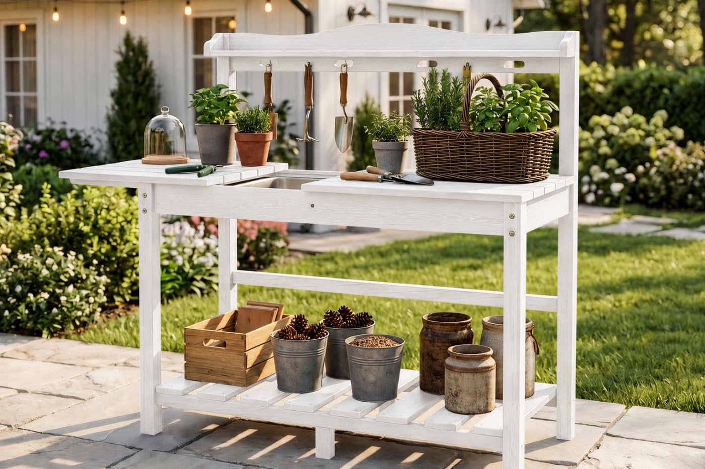 All-Weather HDPE Outdoor Potti - Garden Weather Station review and price