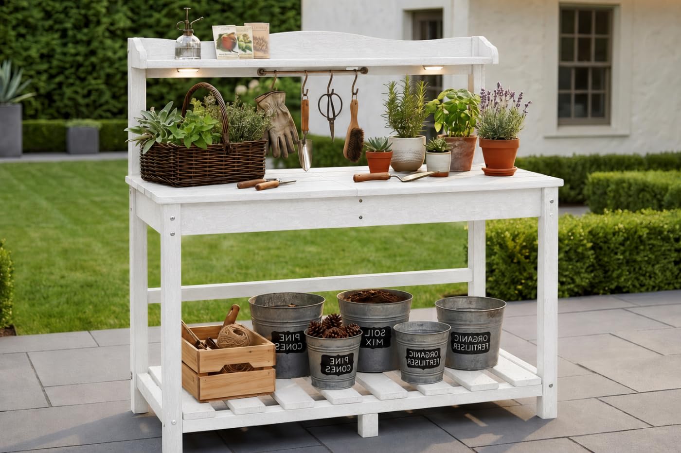 All-Weather HDPE Outdoor Potti - Garden Weather Station review and price