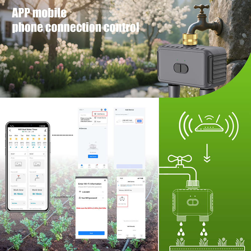 Wifi Automatic Water Timer Dua - Smart Garden Keeper review and price