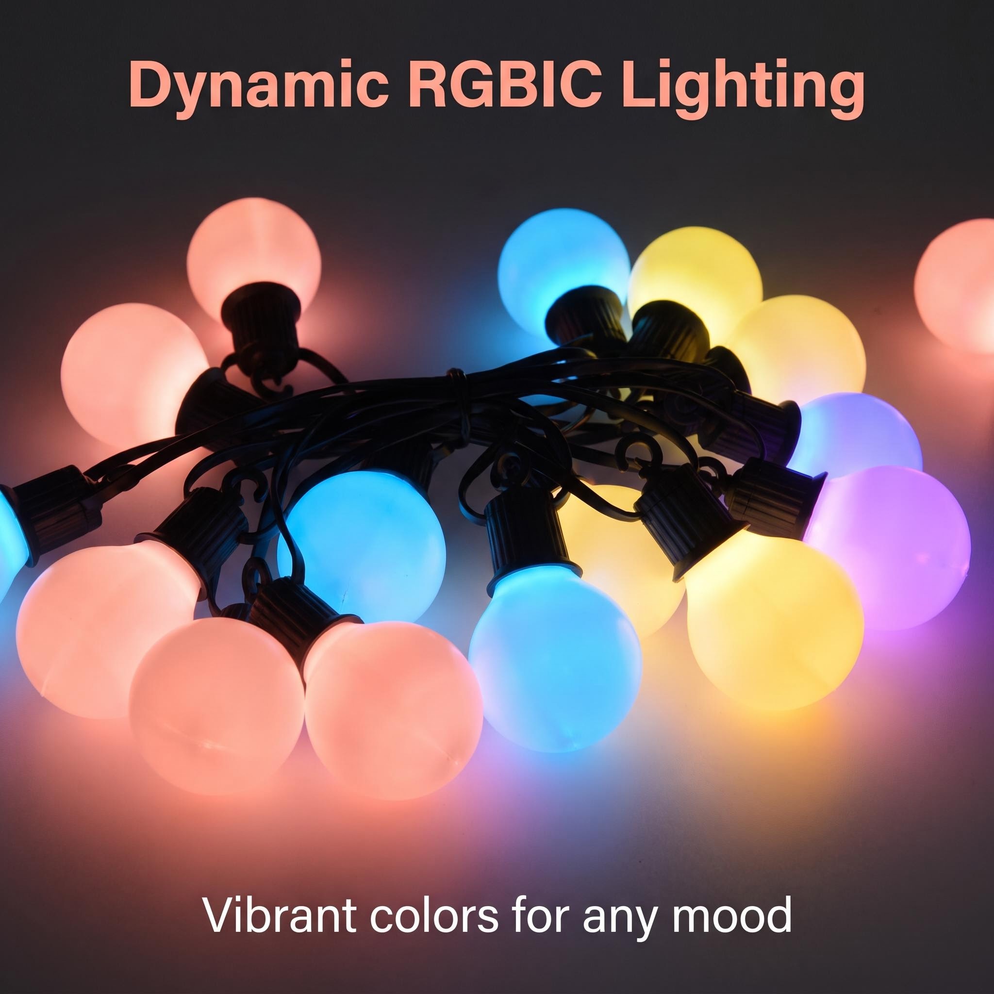Smart WIFI G40 LED Bulb String - Smart Garden Festoon Lights review and price