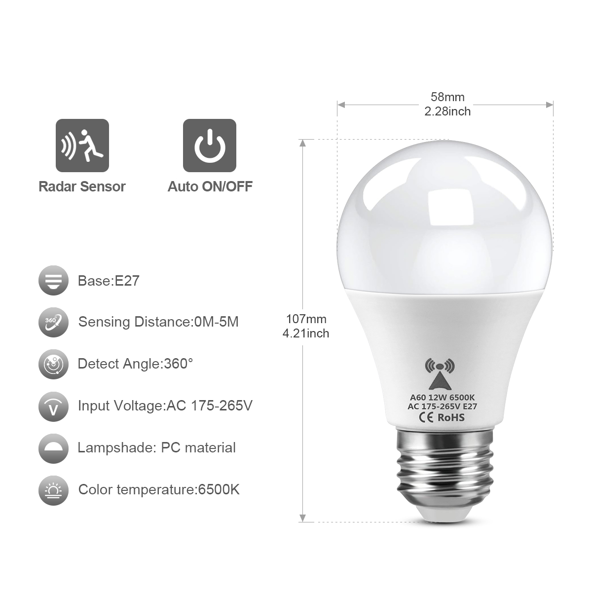 12W 220V LED Night Light Lamp  - Smart Led Garden review and price