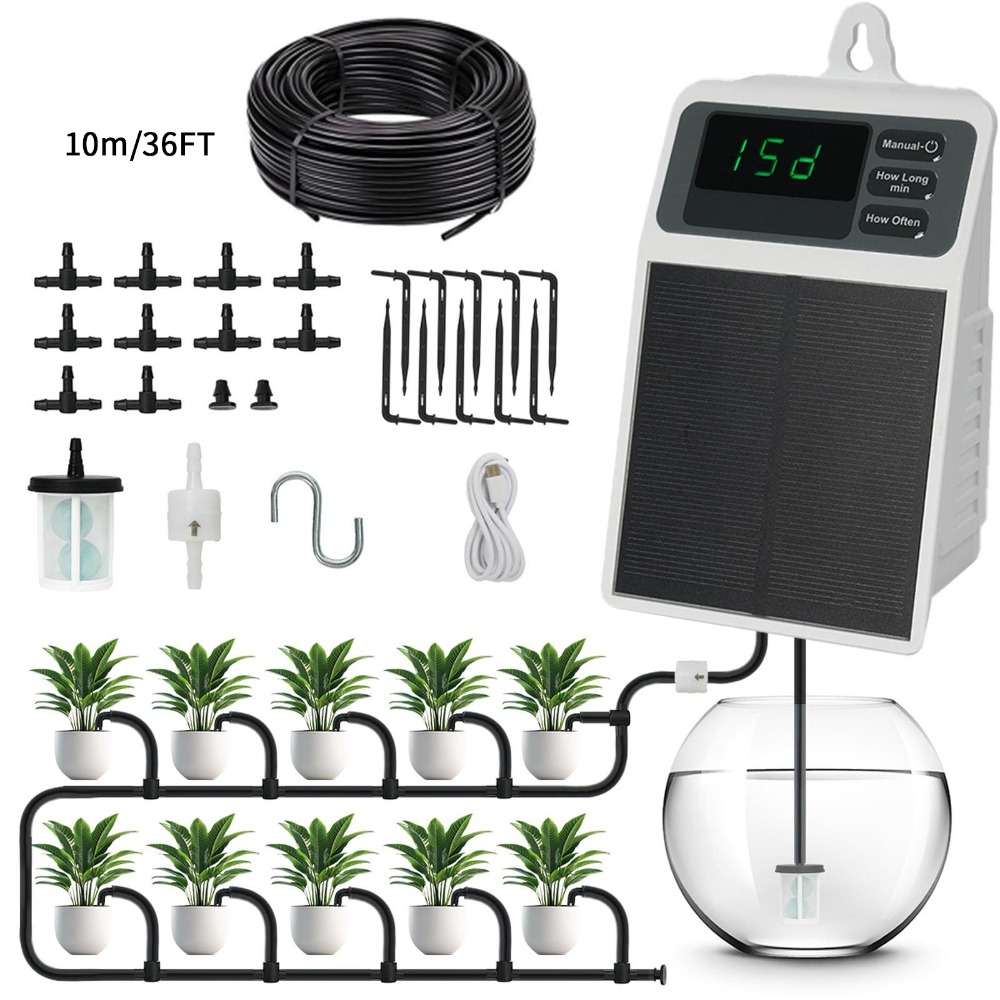 Upgraded Solar Drip Irrigation - Smart Urban Garden review and price