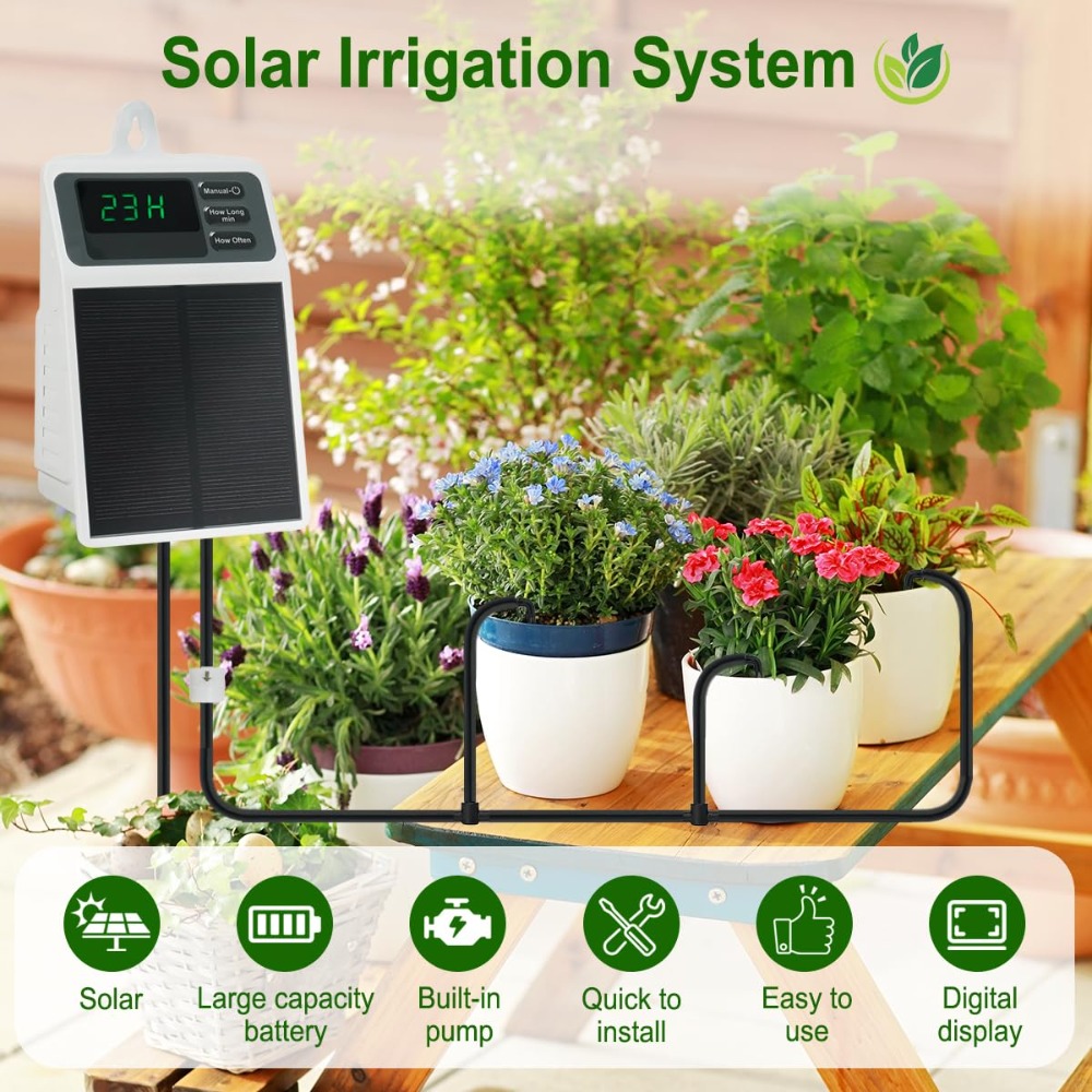 Upgraded Solar Drip Irrigation - Smart Urban Garden review and price