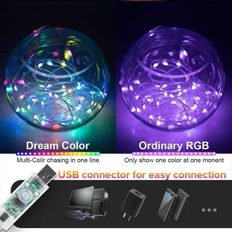 DIY RGBIC Smart String Lights  - Smart Garden Festoon Lights review and price