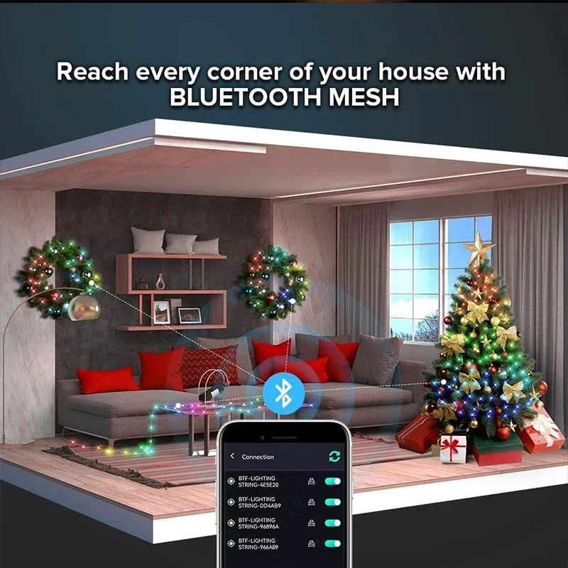 DIY RGBIC Smart String Lights  - Smart Garden Festoon Lights review and price