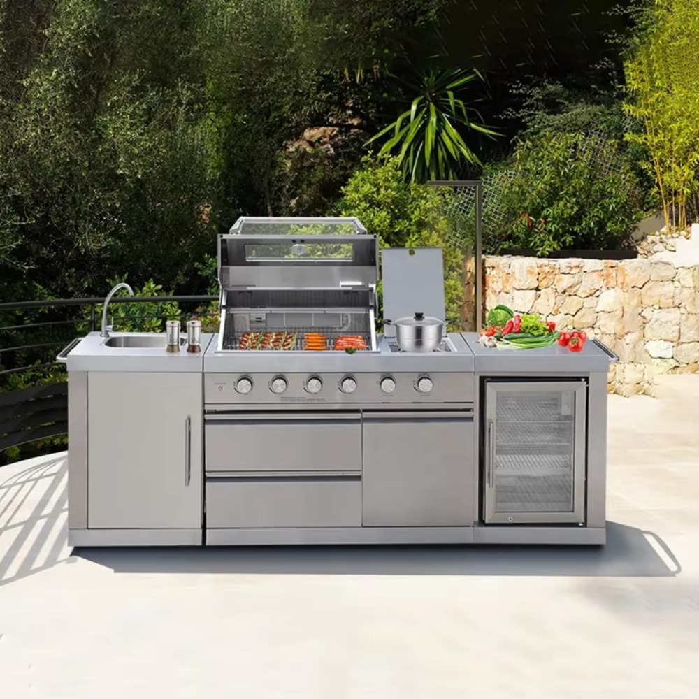 Outdoor Kitchen with Roof Cove - Garden Weather Station review and price