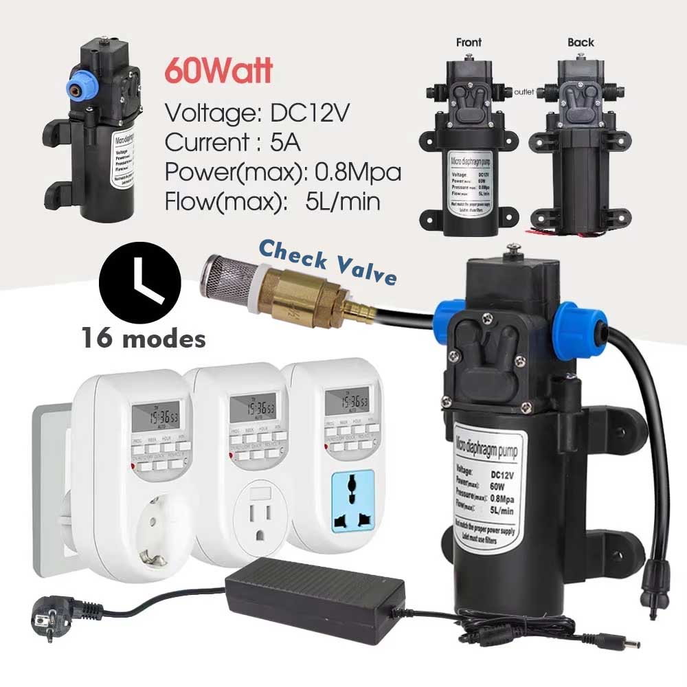 60w Self-priming Pump Misting  - Smart Garden Keeper review and price