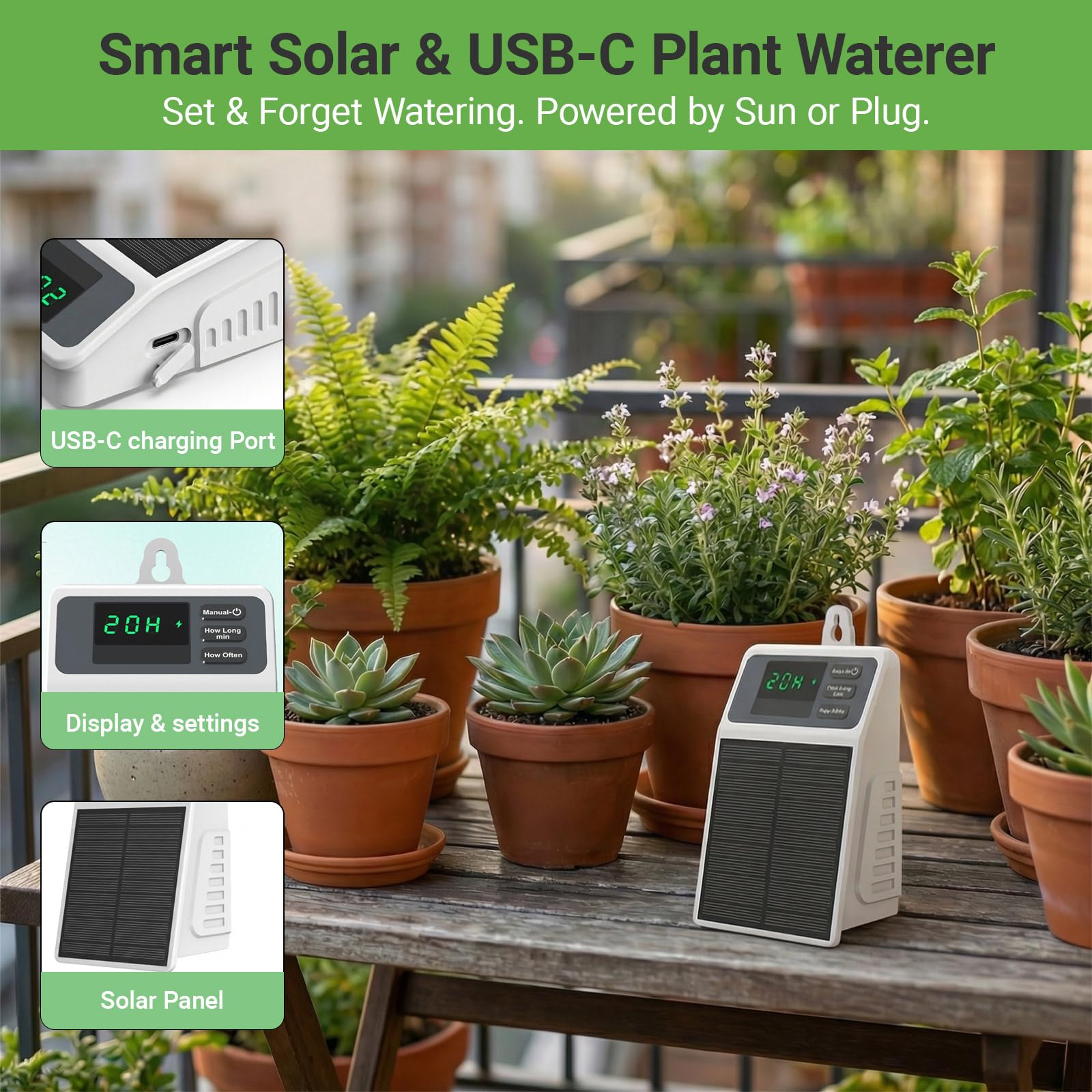 Upgraded Solar Drip Irrigation - Smart Urban Garden review and price