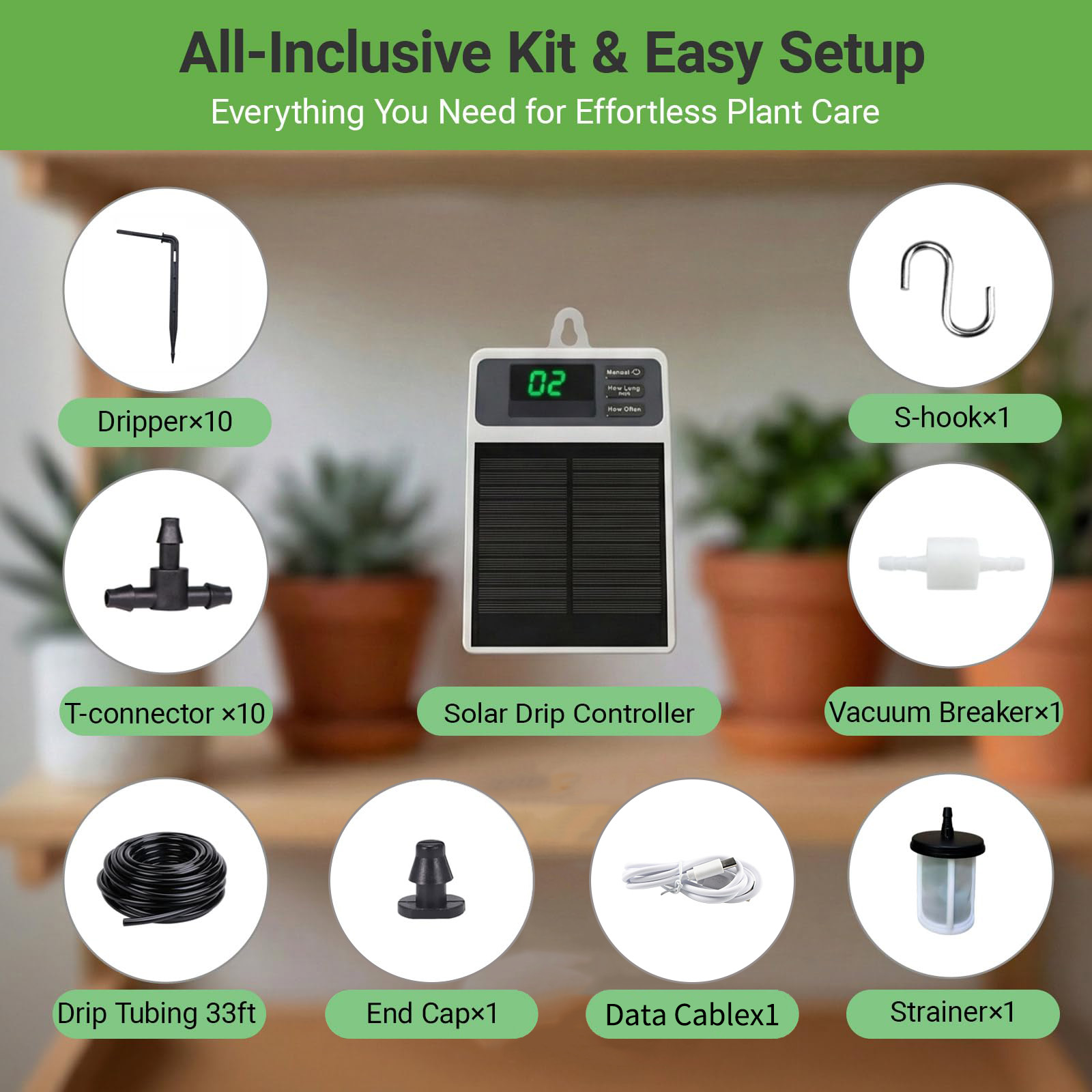 Upgraded Solar Drip Irrigation - Smart Urban Garden review and price