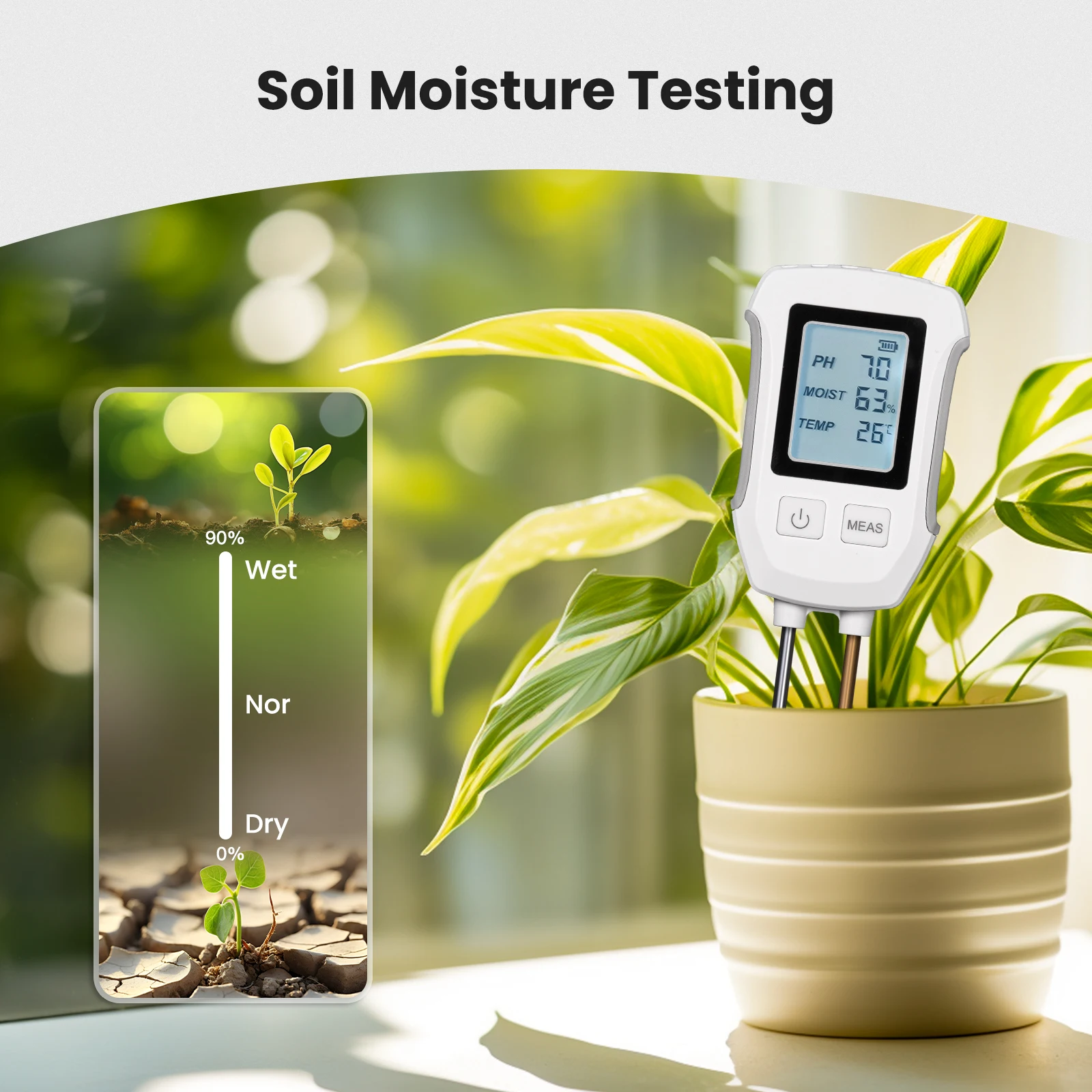 MOES 3 in 1 Soil PH Detector T - Garden Weather Station review and price
