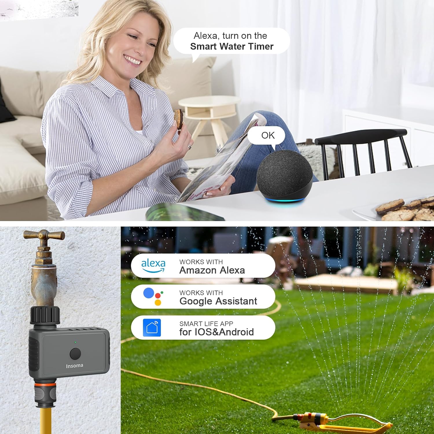 Insoma Wifi Automatic Sprinkle - Smart Garden Keeper review and price