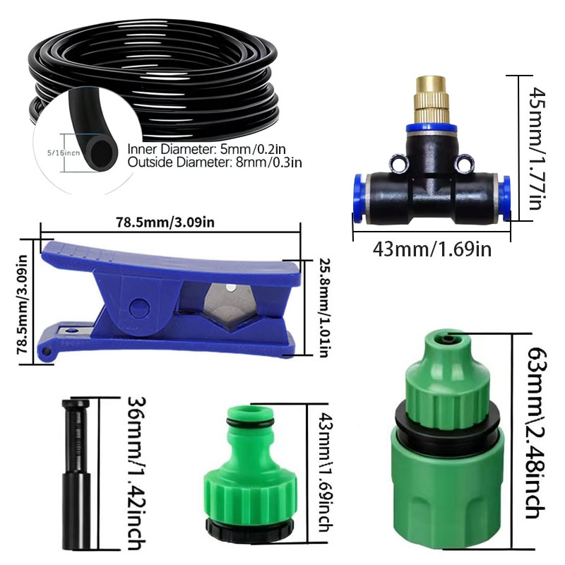 Misting Cooling System Kit   B - Smart Garden Sprinkler System review and price