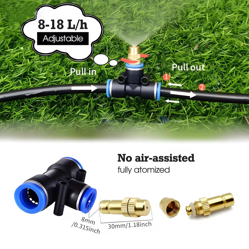 Misting Cooling System Kit   B - Smart Garden Sprinkler System review and price